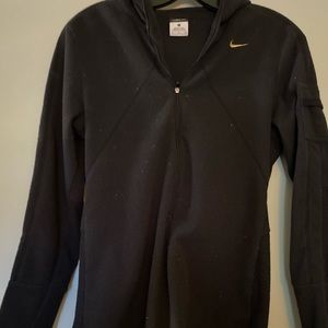 Nike black fleece quarter zip.